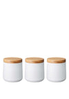 Denby Set of 3 Storage Canisters, White