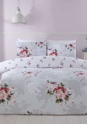 Home Interiors Right Choice Denver Reversible Duvet Cover Set, Grey