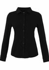 Dolcezza Basic Pointed Collar Shirt, Black
