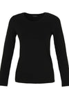 Dolcezza Basic Long Sleeve Top, Black