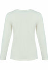 Dolcezza Basic Long Sleeve Top, Off-White