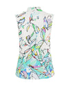 Dolcezza Abstract Floral V Neck Top, Multi