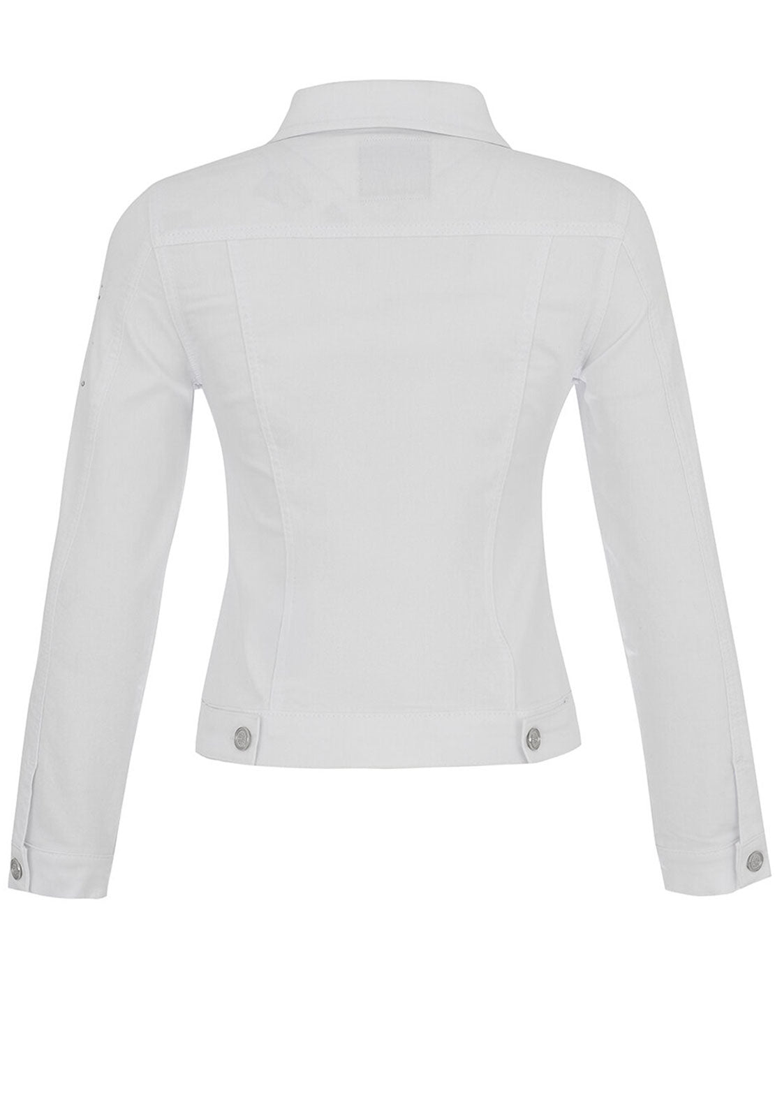 Dolcezza Rhinestone Embellished Jacket, White