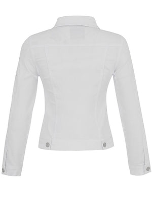 Dolcezza Rhinestone Embellished Jacket, White
