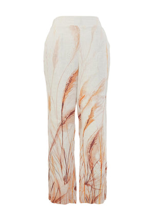Dolcezza Reeds by the Shore Straight Leg Trousers, Cream