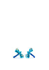 Ear Sense Kids Dragonfly Metallic Blue Stud Earrings