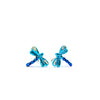 Ear Sense Kids Dragonfly Metallic Blue Stud Earrings