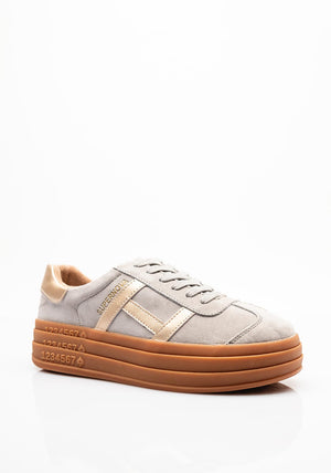 Drilleys Sixty Eight Platform Trainers, Grey