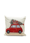 Peggy Wilkins Driving Home Cushion 45x45cm, Beige Multi
