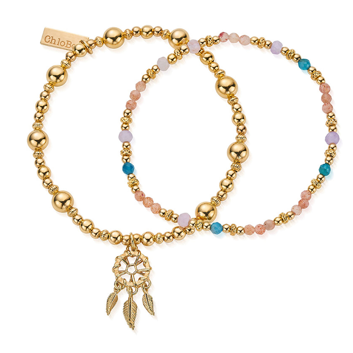 ChloBo Dusky Dreams Set of Bracelets, Gold McElhinneys