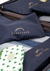 Dust + Rock 7 Piece Lightweight Travel Cube Set, Navy