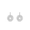 Absolute Diamante Disc Earrings, Silver