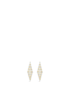 Absolute Statement CZ Embellished Earrings, Gold