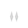 Absolute Statement CZ Embellished Earrings, Silver