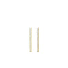 Absolute Linear Dangle Earrings, Gold