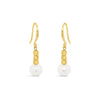 Absolute Pearl Drop French Hook Earrings, Gold
