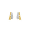 Absolute Two-Tone Teardrop Earrings, Gold