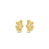 Absolute Flower Statement Stud Earrings, Gold