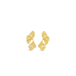 Absolute Statement Leaf Earrings, Gold