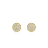 Absolute CZ Statement Stud Earrings, Gold