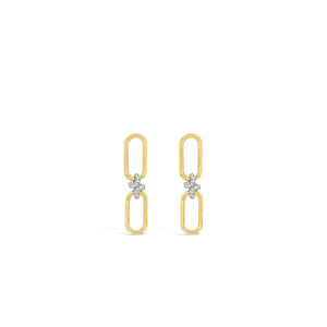 Absolute Chain Link Earrings, Gold