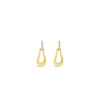 Absolute Pavé Accent Teardrop Earrings, Gold