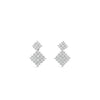 Absolute CZ Drop Earrings, Silver