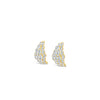 Absolute CZ Cluster Earrings, Gold