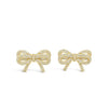 Absolute Pavé Bow Statement Earrings, Gold