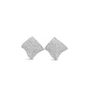 Absolute Pavé Wave Statement Earrings, Silver
