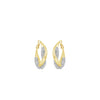 Absolute Pavé Twist Chunky Hoop Earrings, Gold