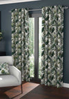 EA Design Amazonia 90”x90” Eyelet Curtains, Fern Green
