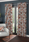 EA Design Amazonia 90”x90” Eyelet Curtains, Russet
