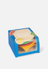 Eat My Socks Cheeseburger Socks, Beige Multi