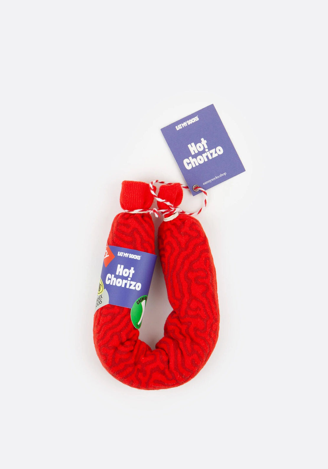 Eat My Socks Hot Chorizo Socks, Red Multi