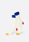 Eat My Socks Fried Egg 2 Pair Socks, White Multi