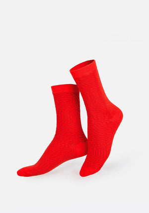 Eat My Socks Hot Chorizo Socks, Red Multi