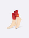 Eat My Socks Hot Dog Socks, Beige Multi