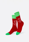 Eat My Socks Hot Sauce Socks, Red Multi