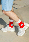 Eat My Socks Ketchup Socks, Red Multi