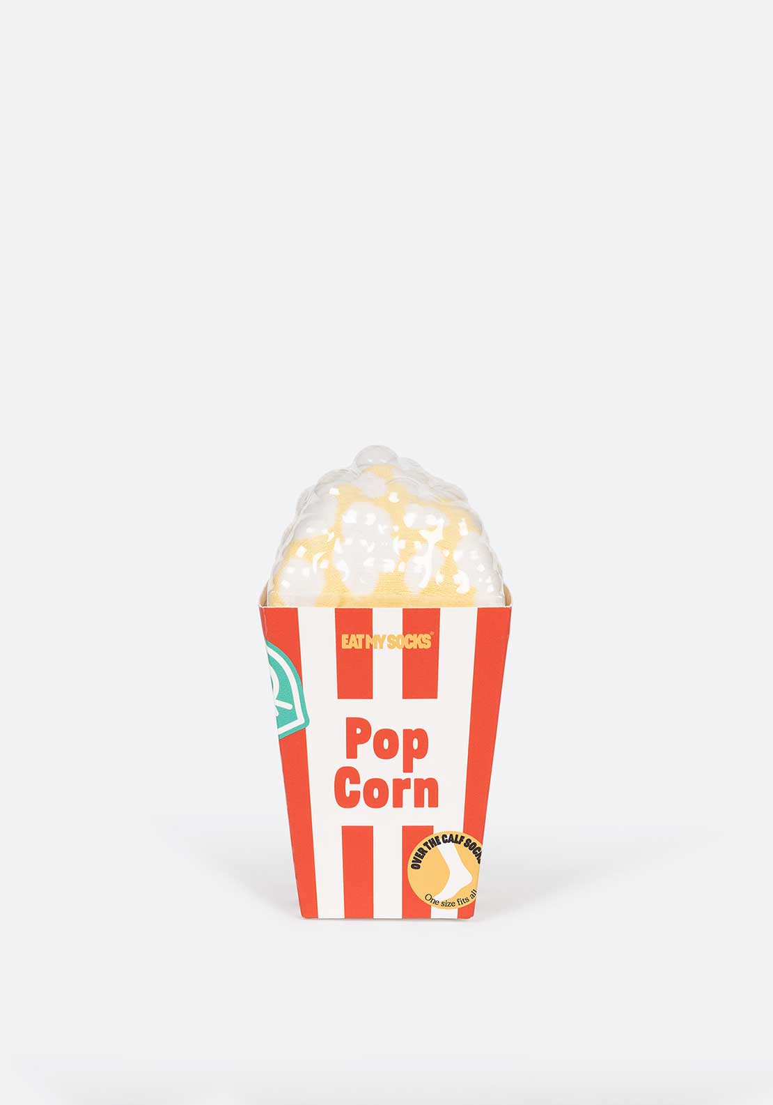 Eat My Socks Popcorn Socks, Red Multi