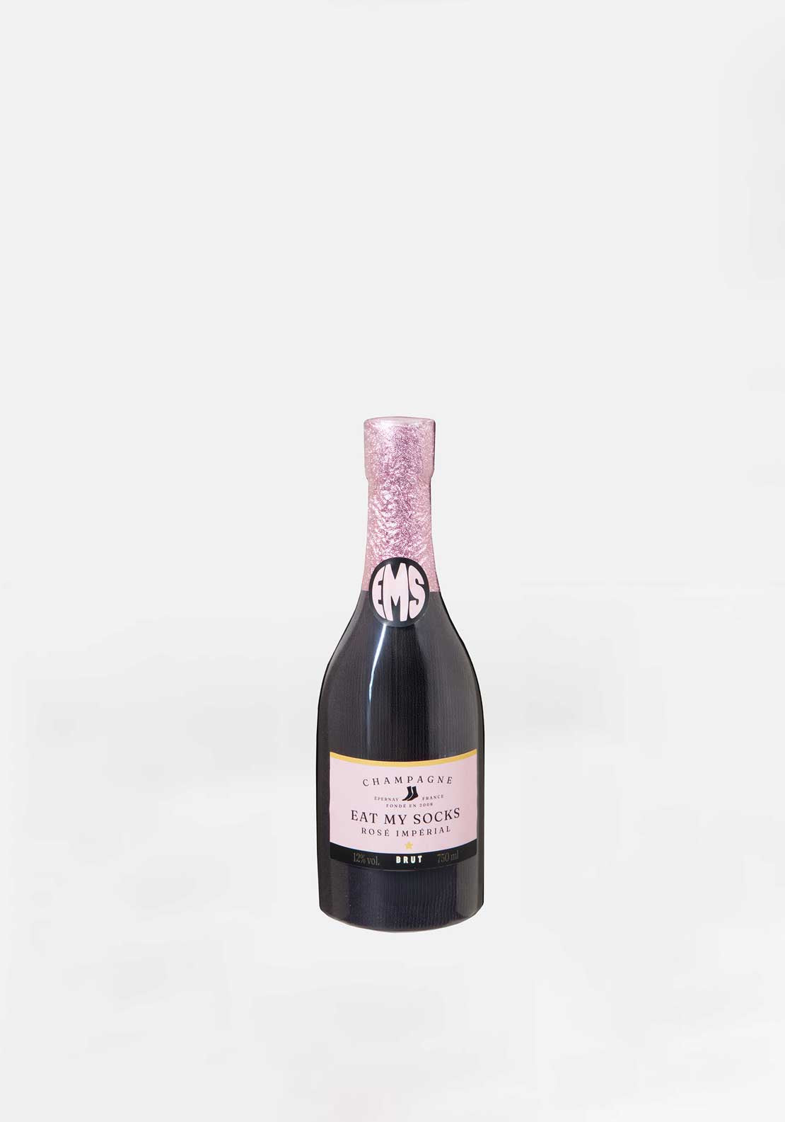 Eat My Socks Rosé Bubbles Socks, Pink Multi