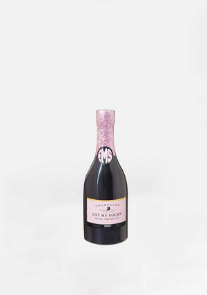 Eat My Socks Rosé Bubbles Socks, Pink Multi