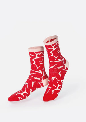 Eat My Socks Rump Steak 2 Pair Socks, Red Multi