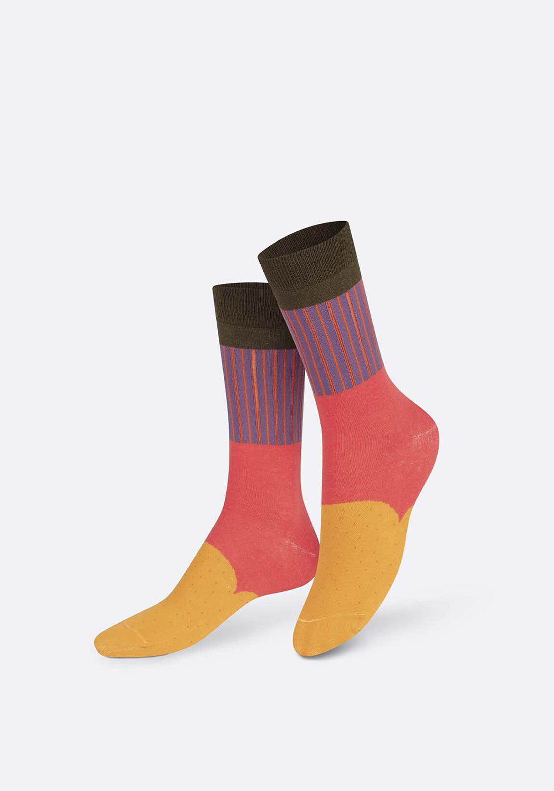 Eat My Socks Spicy Taco Socks, Orange Multi