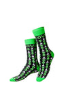 Eat My Socks Game Over Socks, Green Multi