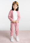 Ebita Mini Girl Velour 3 Piece Set, Pink