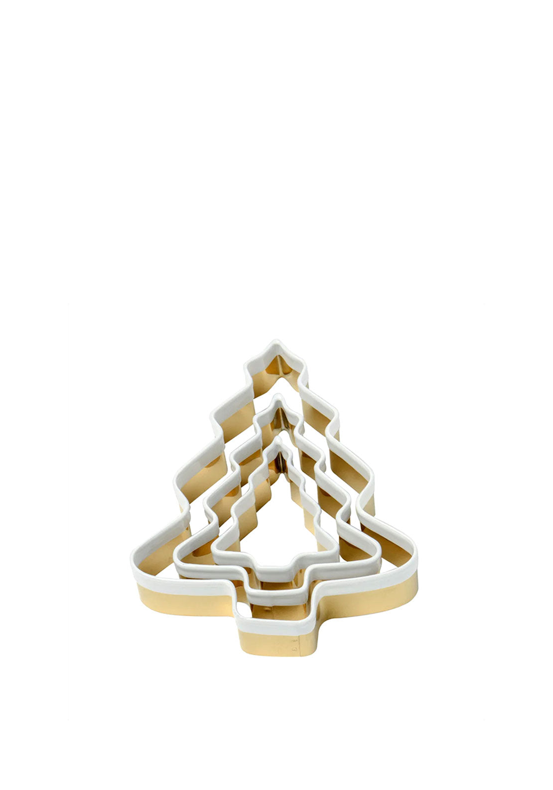 Eddingtons Brass Christmas Tree Cookie Cutters, 3 Piece