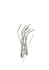 6 REUSABLE STAINLESS STEEL STRAW