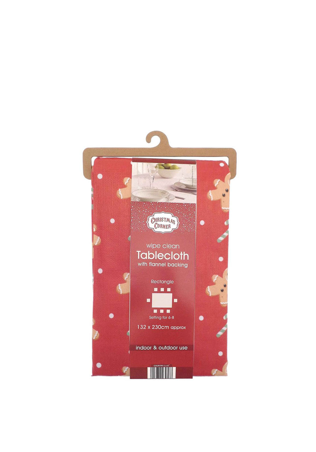 Eddingtons Wipe Clean Gingerbread Tablecloth